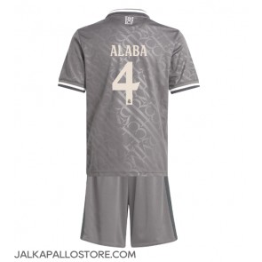 Real Madrid David Alaba #4 Kolmaspaita Lapsille 2024-25 Lyhythihainen (+ shortsit)